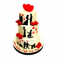 The Circle Of Love Birthday Cake