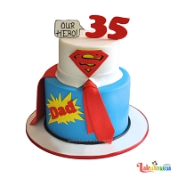 Superhero Dad Cake 2.5kg
