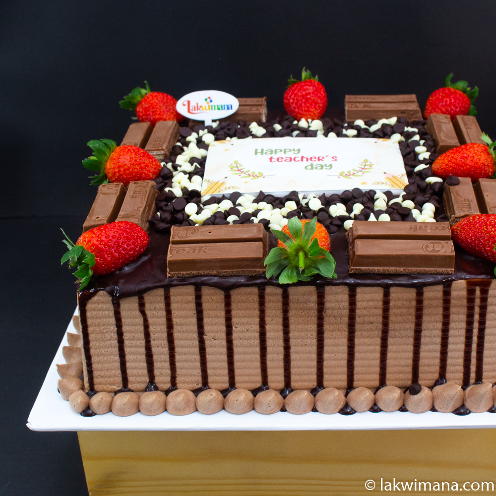 Buy Teachers Day Strawberry Cream Cake-Thank You Teachers Day Cake