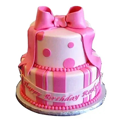 Cute Pink Gift Cake - 3Kg