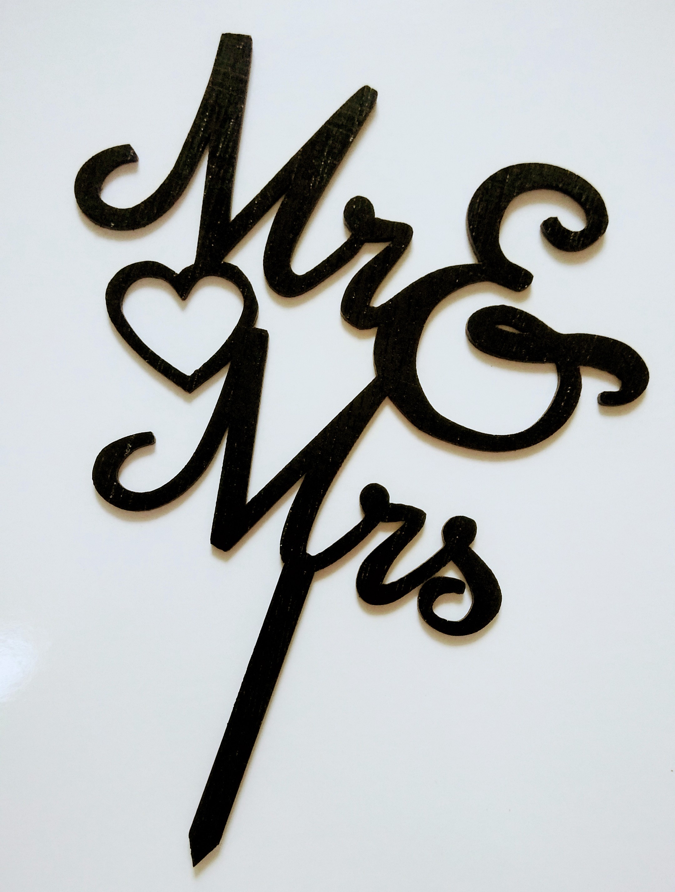 Mr&Mrs Cake Topper -Design 013