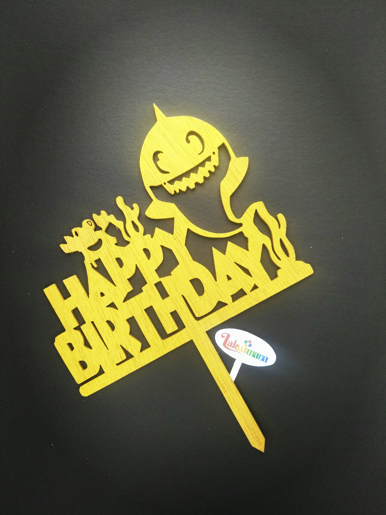 Happy Birthday Cake Topper -Baby Shark