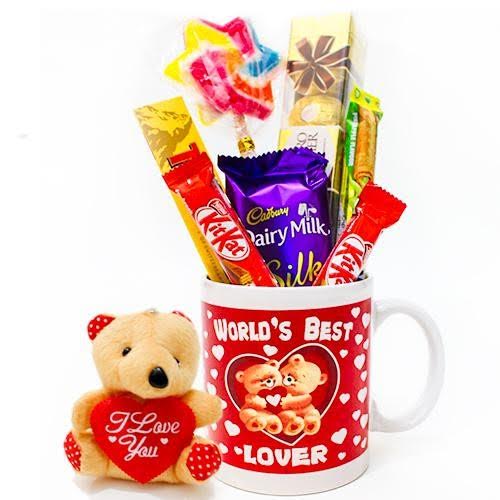 choco mug with cute teddy