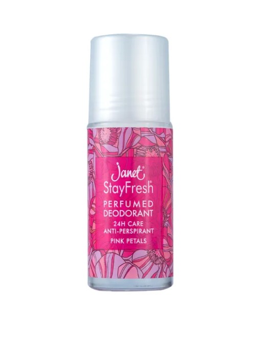 Janet P/Deo Roll On Pink Petals 50Ml