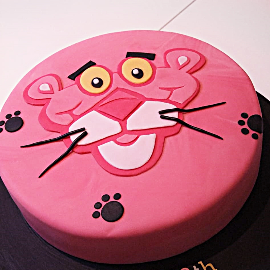 Pink Panther Birthday Cake