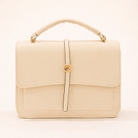 Modern Cream Flap Bag