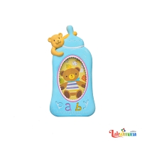 Baby Bottle Photo Frame Blue