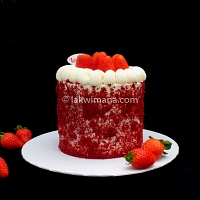 Classy Berry Red Velvet Cake - 1kg