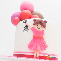 Cute Girl Cake - 1.5kg