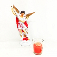 God`s Messenger Statue with Candle