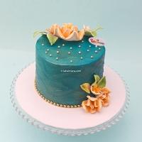 Rustic Mixed Floral Cake
