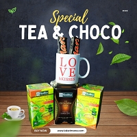 Golden Green Tea & Choco Mug