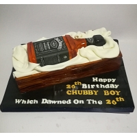 Jack Daniels Whiskey Bottle Cake-3Kg