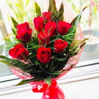Red Rose Bunch (10 Roses)