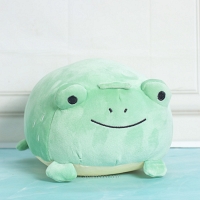 Cute Green Frog Soft Toy – Kawaii Plush Gift