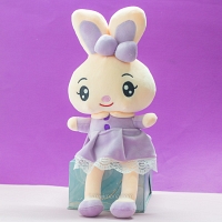 Lavender Bunny Soft Toy – Cute Plush Gift for Girls